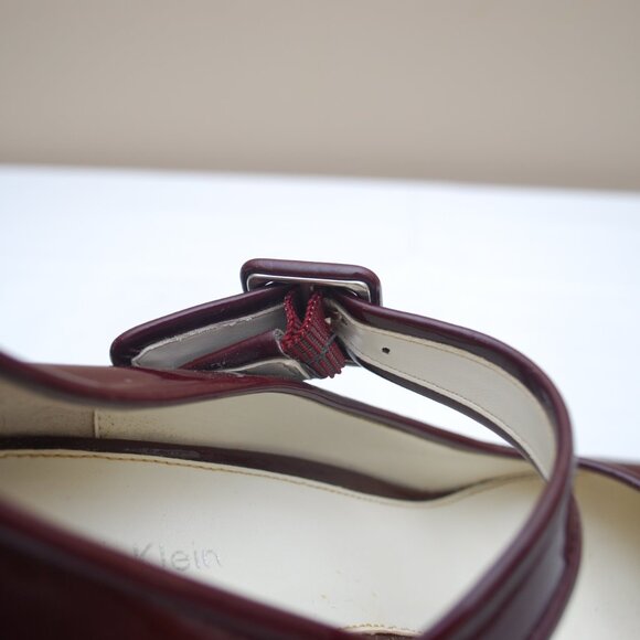 Calvin Klein Burgundy Mary Jane Heels - Picture 6 of 11